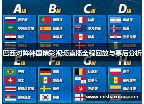 巴西对阵韩国精彩视频直播全程回放与赛后分析